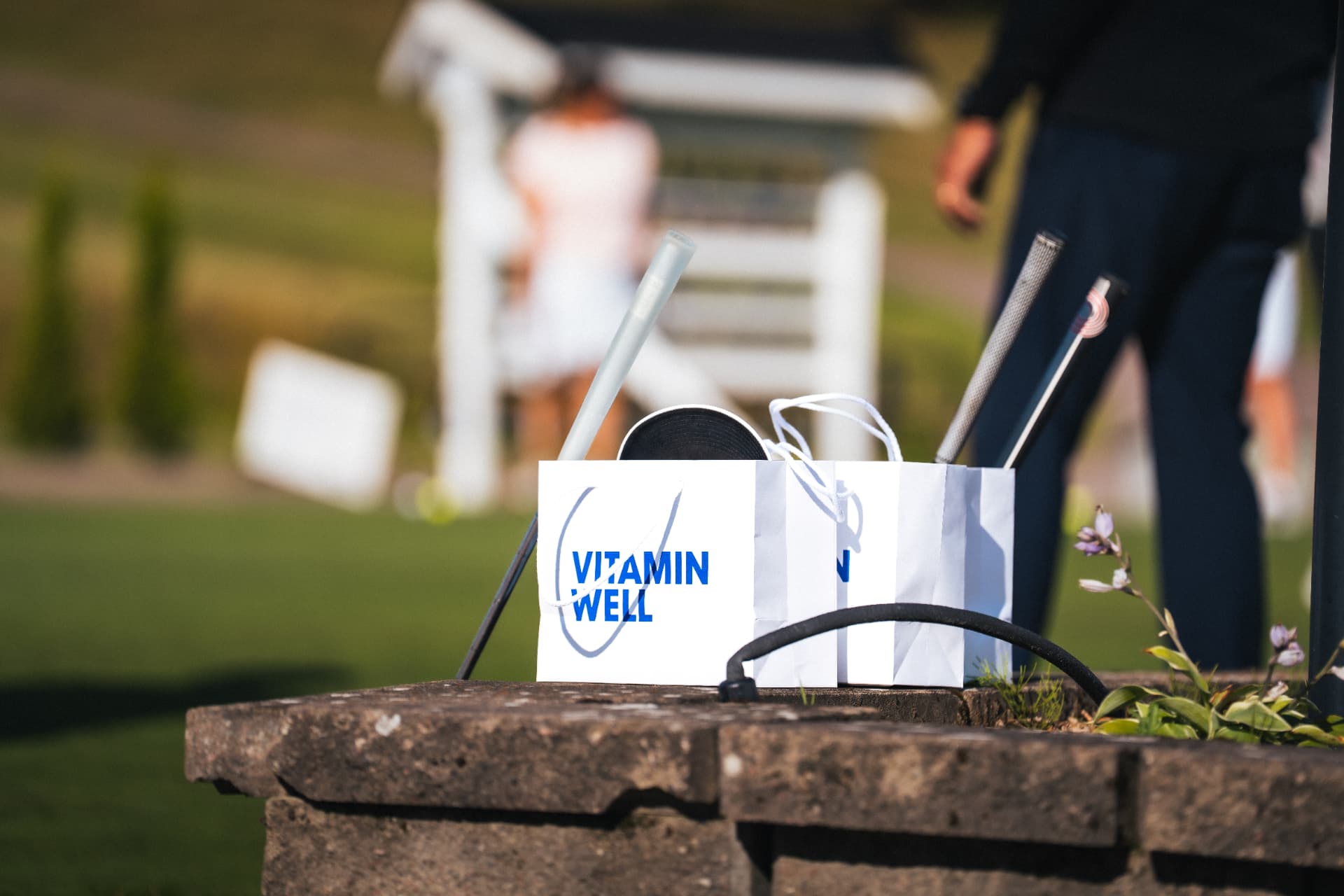 Goodiebag från Vitamin Well vid banan